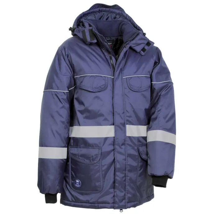 Fuori tutto - Giacca Antifreddo da Lavoro Multitasche Cofra Vahrn V162-0-02 taglia 2XL colore navy