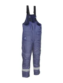 Fuori tutto - Pettorina Antifreddo Salopette da Lavoro Multitasche Cofra Dessel V161-0-02 Taglia 3XL colore navy