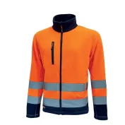 U-POWER | Giacca da Lavoro WARM, in Pile, Zip Intera, 2 Tasche Laterali e Taschino Portacellulare, 100% Poliestere