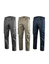 Fuori tutto - Pantaloni da lavoro Diadora Multitasche Staff Light Cotton 702.176213 taglia XL colore blu
