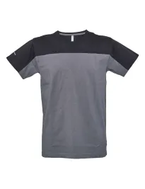 5 Pezzi - T-Shirt collo a V da Lavoro 100% Cotone Bicolore JRC Oviedo 997851