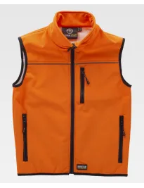 Fuori tutto - Gilet da Lavoro Softshell Stretch Alta Visibilità S9320 - Workteam Taglia m colore arancio