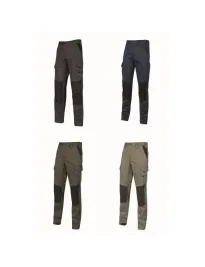 Fuori tutto - Pantaloni da Lavoro Multitasche Stretch U-Power Majo WST350 taglia 2XL colore grey iron