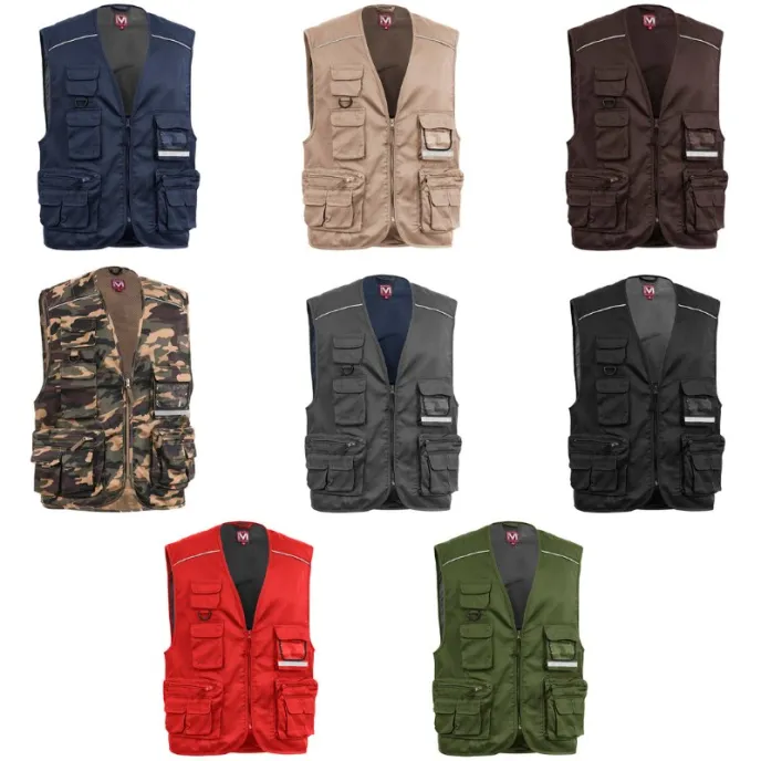 Fuori tutto - Gilet da Lavoro Multitasche Metalfree Sottozero Power E0305 taglia M colore grigio