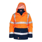 Parka da Lavoro Alta Visibilità Bicolore 3 in 1 Multitasche Impermeabile Technosafe Gundar ALGBOR01