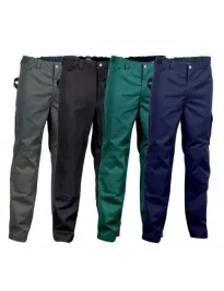 Fuori tutto - Pantaloni da Lavoro Multitasche Cofra Rabat V181-0-02A taglia M colore verde