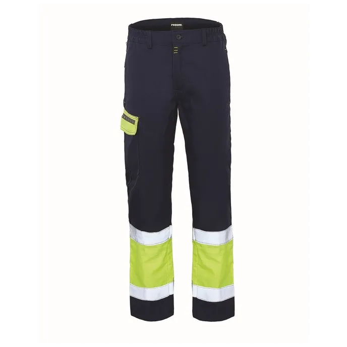 Fuori tutto - Pantalone da Lavoro Alta Visibilità Multitasche Rossini TPS A00151 Taglia 4XL colore giallo blu