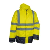 Fuori tutto - Parka da Lavoro Alta Visibilità Cofra Telsen V419-0-02 taglia 3XL Colore Arancione Navy