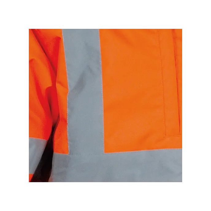 Fuori tutto - Parka da Lavoro Alta Visibilità Cofra Telsen V419-0-02 taglia 3XL Colore Arancione Navy