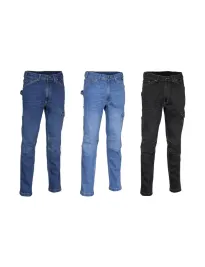 Fuori tutto - Pantaloni da Lavoro Multitasche Stretch Cofra Paradas V179-0 Taglia 50 Colore Blu Chiaro