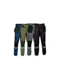 Fuori tutto - Pantaloni da Lavoro Multitasche Cofra Eindhoven V174-0-02 Taglia 50 Colore Fango Nero
