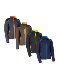Fuori tutto - Felpa da Lavoro Stretch Multitasche Cofra Deurne V648-0-02 colore antracite nero arancione taglia S