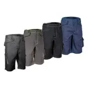Fuori Tutto - Bermuda da Lavoro Stretch Elasticizzati Multitasche Cofra Corrientes V489-0-02 navy royal taglia 52
