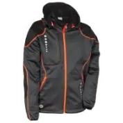 Fuori Tutto - Giacca con Capuccio da Lavoro Softshell Cofra Jacuzia V387-0-02 nero/rosso taglia M
