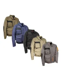 Fuori tutto - Giacca da Lavoro Stretch Elasticizzata Multitasche Cofra Oberwart V560-0-00 taglia 52 Colore Navy Nero