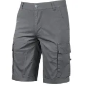 Fuori tutto - Bermuda da Lavoro Multitasche Elasticizzato U-Power Summer EY132BC taglia L Grey iron