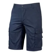 Fuori tutto - Bermuda da Lavoro Multitasche Elasticizzato U-Power Summer EY132BC taglia L Grey iron