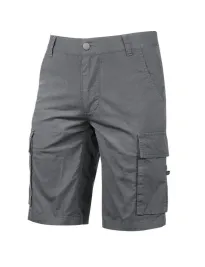 Fuori tutto - Bermuda da Lavoro Multitasche Elasticizzato U-Power Summer EY132BC taglia XL Black carbon