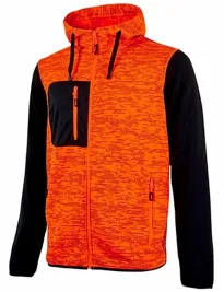 Fuori tutto - Felpa da Lavoro con Cappuccio U-Power Rainbow EY174OF taglia XL Colore Black carbon