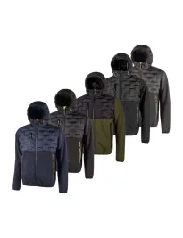 Fuori tutto - Giacca da Lavoro Softshell Stretch Elasticizzata U-Power Spock FU213DB colore black carbon taglia 2XL