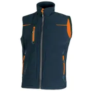 Fuori Tutto - Gilet da Lavoro Multitasche Softshell Stretch Elasticizzato U-Power Universe FU188BC deep blue taglia 2XL