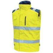 Fuori tutto - Gilet Imbottito da Lavoro Multitasche Alta Visibilità U-Power Prime HL159YF taglia L Orange fluo