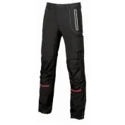 Fuori Tutto - Pantaloni da Lavoro Softshell Stretch Elasticizzati Multitasche U-Power Pit SY008BC black carbon taglia 44