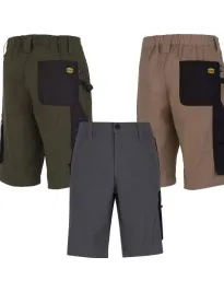 Fuori tutto - Bermuda da lavoro Diadora Stretch Multitasche  702.170018 colore grigio taglia L