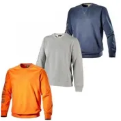 Fuori Tutto - Felpa a girocollo Diadora Sweatshirt Falcon II 702.171661 grigio taglia XL