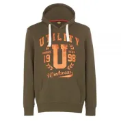 Fuori Tutto - Felpa con cappuccio Diadora Sweatshirt Hood Grafic 702.171665 verde militare taglia L