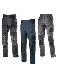 Fuori tutto - Pantaloni da lavoro Diadora tessuto stretch TOP Performance 702.175551 Taglia 2XL Colore Blu Scuro