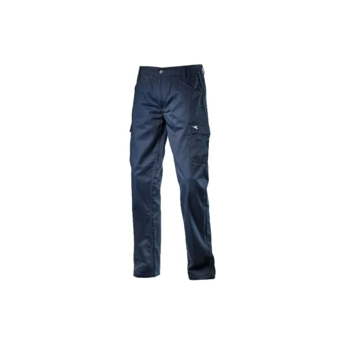 WESTE FARO PESCO61 - Gonna Lunga In Cotone Blu Scuro, Taglia L, Con Vita Regolabile E Tasche Con Patta - 3