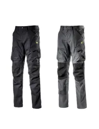 Fuori tutto - Pantaloni da lavoro Diadora Multitasche Cargo Ribstop Pants 702.173964 Taglia XL Colore Nero