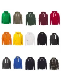 Fuori tutto - Felpa da lavoro zip lunga con capuccio Payper Dallas+ AY 7535 Taglia L Colore Blu Navy