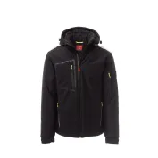 Fuori tutto - Giubbotto da Lavoro Softshell Stretch Multitasche Payper Stream Pad AY 7256 taglia 5XL nero/nero