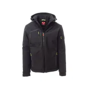 Fuori tutto - Giubbotto da Lavoro Softshell Stretch Multitasche Payper Stream Pad AY 7256 taglia 5XL nero/nero