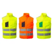 Fuori Tutto - Gilet Imbottito Unisex da lavoro Alta Visibilità Multitasche Payper Task AY 7272 giallo fluo/verde taglia XL