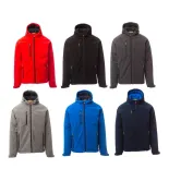 Fuori Tutto - Giubbotto da Lavoro Softshell Stretch Multitasche Payper Gale Pad AY 7224 smoke/nero taglia M