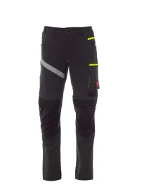 Fuori Tutto - Pantalone Unisex da Lavoro Multitasche Stretch Payper Next 4W Summer AY 7317 blu navy/nero taglia 46