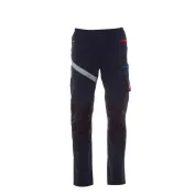 Fuori Tutto - Pantalone Unisex da Lavoro Multitasche Stretch Payper Next 4W Summer AY 7317 blu navy/nero taglia 46