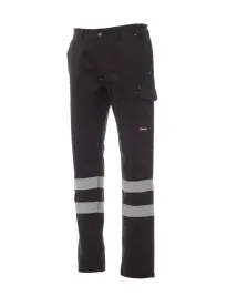 Fuori tutto - Pantalone Unisex da lavoro 100% Cotone Multitasche Payper Worker Winter Reflex AY 7307 taglia XL blu navy