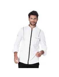 Fuori tutto - Giacca da Lavoro Chef Eros Siggi 28GC0004/01-0757 Taglia M Colore Bianco Nero
