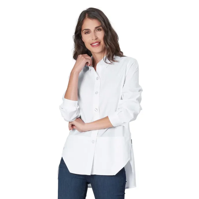 Fuori tutto - Casacca da donna con polsini Melissa Horeca Siggi - 28CS1696/00-0001 Taglia XL Colore Bianco