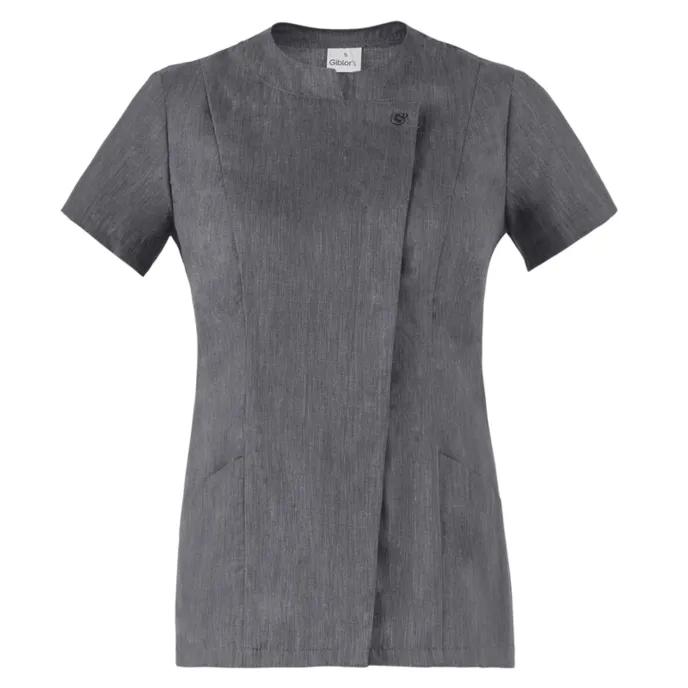 Fuori tutto - Giacca coreana manica corta da Lavoro Cuoco Giblor's Chiara Lady 20P02K202 Taglia L Colore Grigio
