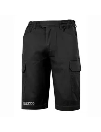Fuori tutto - Bermuda da lavoro 02410 Elasticizzati Multitasche Sparco Teamwork Taglia M Colore Nero