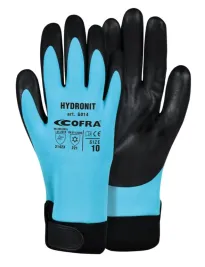 12 Paia - Guanti da Lavoro Softshell Cofra in Nitrile Hidronit G014-D100