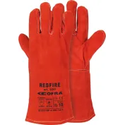 12 Paia - Guanti da Lavoro Cofra Redfire in Pelle Crosta G201-DD00 12 Paia - Guanti da Lavoro Cofra Redfire in Pelle Crosta G201-DD00