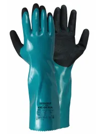12 Paia - Guanti da Lavoro in Nitrile Cofra Abragrip G603-D100