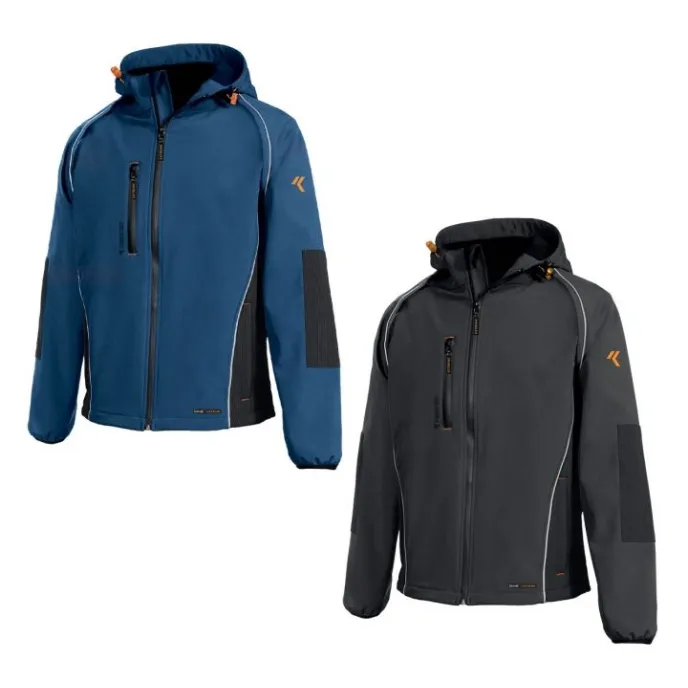 Fuori tutto - Giacca tecnica softshell 8884B Clever - ISSA LINE Taglia S Colore Nero