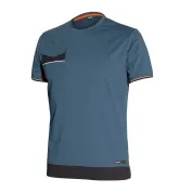 Fuori tutto - T-Shirt da lavoro 100% Cotone Stretch Issa Line Boom 8810B Taglia M Colore Avio